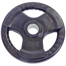 Диски обгумовані Record з потрійним хватом і металевою втулкою 10кг (d-52мм), код: TA-5706-10-S52