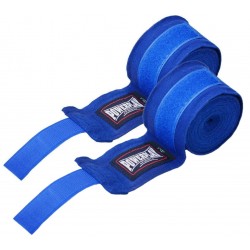 Бинти для боксу PowerPlay Lycra (спандекс), 3 м, синій, код: PP_3047_3m_Blue