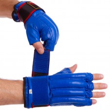 Снарядні рукавички Zelart L синій, код: ZB-4011_LBL