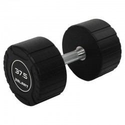 Гантель цільна професійна CPU покриття Zelart 1х37,5кг, чорний, код: TA-3111-37_5