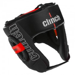 Шолом боксерський відкритий Clinch PU M, чорний, код: C142_MBK