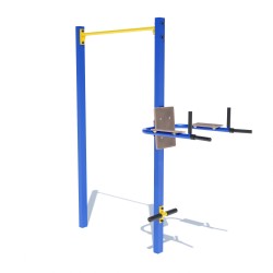 Турнік одинарний з упором для пресу Brustyle 2010х720х2330 мм, код: DIO608.6