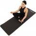 Килимок для йоги та фітнесу Record TPE 1830x610x8 мм, чорний-сірий, код: FI-7676