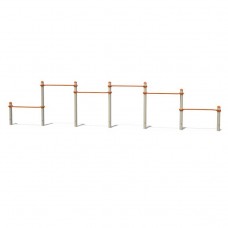 Каскад турніків для віджимань InterAtletika 7000х400х1027 мм, код: S832.5-SM