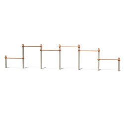 Каскад турніків для віджимань InterAtletika 7000х400х1027 мм, код: S832.5-SM