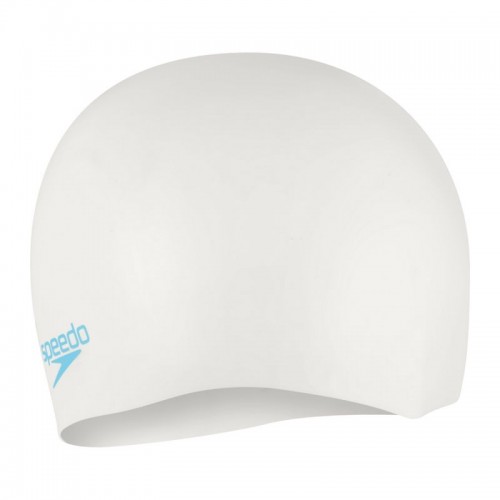 Шапка для плавання дитяча Speedo Plain Moud Silc Cap JF/JM/JU білий, код: 5059937668864