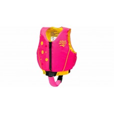 Жилет для плавання дитячий Aqua Speed Swim Star 19-30 років, малиновий-жовтий, код: 5905718611324