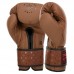 Боксерські рукавиці шкіряні Zelart 10 унцій, коричневий-чорний, код: BO-3843_10BR