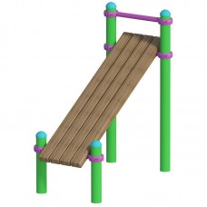 Лавка похила InterAtletika (30°), 1556х724х1021 мм, код: S835.4-30-SM