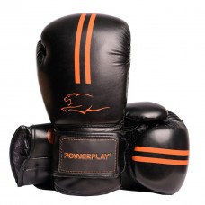Боксерські рукавиці PowerPlay чорно-помаранчевий, 10 унцій, код: PP_3016_10oz_Black/Orange