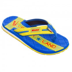В"єтнамки для хлопчиків Kito розмір 34, синій-жовтий, код: EC4211-D.BLUE-Y_34