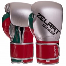 Рукавички боксерські Zelart 12 унцій, зелений-червоний, код: BO-2887_12_GR-S52