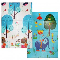 Двосторонній килимок Toys Дівчатко 180х120 см, синій, код: 230031-T