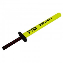 Лападани тренерські з ручкою Zelart довжина 420 мм, 1шт, жовтий, код: BO-1146_Y