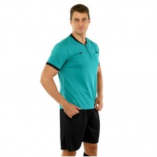 Форма футбольного судді комплект футболка та шорти PlayGame 3XL, м"ятний-чорний, код: CO-581_3XLM Форма футбольного судді комплект футболка та шорти PlayGame 3XL, м"ятний-чорний, код: CO-581_3XLM