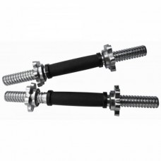 Гриф гантельний гумовий Fitnessport DB-04 із замками, код: 10018-AX Гриф гантельний гумовий Fitnessport DB-04 із замками, код: 10018-AX