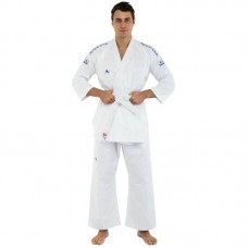 Кімоно для карате Araza, розмір 00 (зріст 120 см), білий-синій, код: BO-1169_00WBL Кімоно для карате Araza, розмір 00 (зріст 120 см), білий-синій, код: BO-1169_00WBL