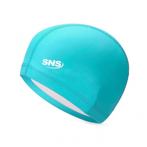 Шапочка для плавання комбінована SNS PU-1117-Г, блакитний, код: 11358-SNS Шапочка для плавання комбінована SNS PU-1117-Г, блакитний, код: 11358-SNS