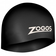 Шапочка для плавання Zoggs Easy-fit Silicone Cap чорна, код: 749266046246