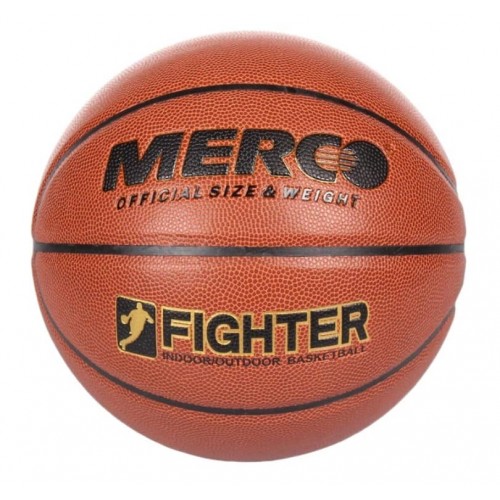 М'яч баскетбольний Merco Fighter Basketball Ball, 7 розмір, коричневий, код: 8591792369410 М'яч баскетбольний Merco Fighter Basketball Ball, 7 розмір, коричневий, код: 8591792369410