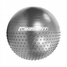 Фітбол EasyFit Hybrid 750 мм, напівмасажний, сірий, код: EF-3012-GY-EF