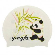 Шапочка для плавання силіконова для дорослих Yingfa білий-зелений, код: C0091_WG