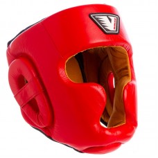 Шолом боксерський з повним захистом шкіряний Velo M, червоний, код: VL-8193_MR Шолом боксерський з повним захистом шкіряний Velo M, червоний, код: VL-8193_MR