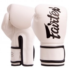 Рукавички боксерські Fairtex 12 унцій, білий, код: BGV14_12_W-S52
