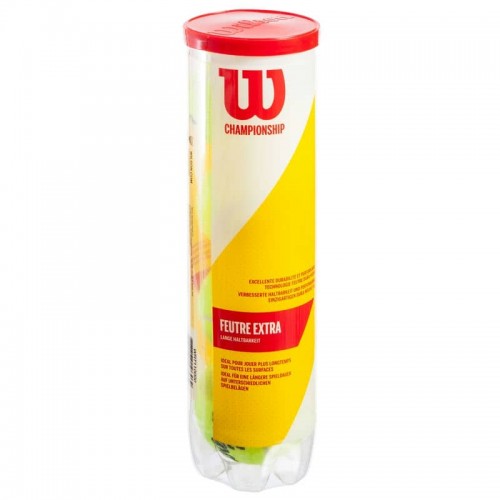 М"яч для великого тенісу Wilson Championship Extra Duty 4 шт, код: WRT110000