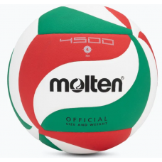 М'яч волейбольний Molten №4 V4M1500, білий-червоний-зелений, код: 4905741795818