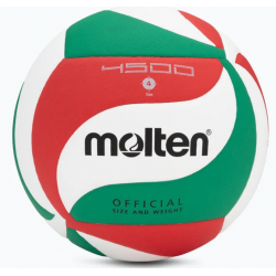 М'яч волейбольний Molten №4 V4M1500, білий-червоний-зелений, код: 4905741795818 М'яч волейбольний Molten №4 V4M1500, білий-червоний-зелений, код: 4905741795818