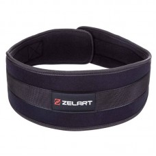 Пояс атлетичний посилений регульований Zelart S, чорний, код: SB-165447_S