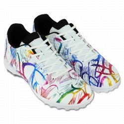 Сороконіжки футбольні Lijin розмір 41, білий-фуксія-синій, код: 2503-1-40-45-3_41