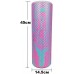 Масажний ролик EasyFit Foam Roller 45 см двокольоровий рожевий-м'ятний, код: EF-2031-P-EF