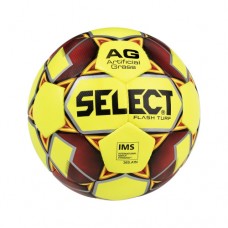 М"яч футбольний Select Flash Turf (IMS) №5, жовто-червоний, код: 5703543199457