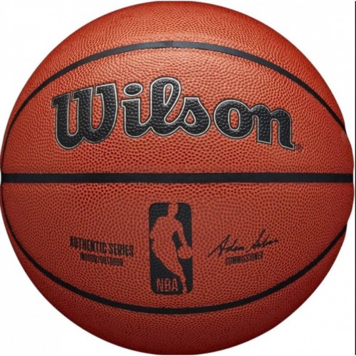 М"яч баскетбольний Wilson NBA Authentic Indoor Outdoor, розмір 7, коричневий, код: 194979030868