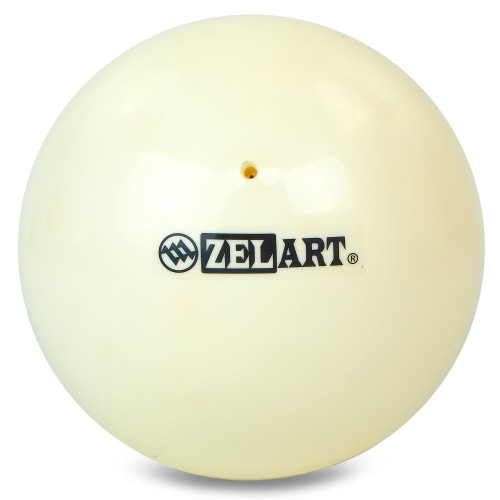 М"яч для художньої гімнастики Zelart 20 см, білий, код: RG-4497_W