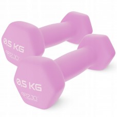 Гантелі вінілові 4Fizjo Classic 2x0.5 кг, рожевий, код: P-5907739311948 Гантелі вінілові 4Fizjo Classic 2x0.5 кг, рожевий, код: P-5907739311948