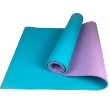 Коврик для фітнесу та йоги Lanor 1830x610x6 мм, фіолетово-бірюзовий, код: 1787961683-E