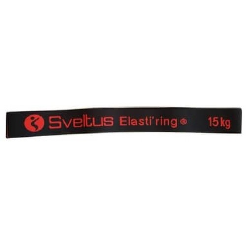 Гумка для фітнесу тканинна Sveltus Elasti"ring чорна, 15кг, код: SLTS-0027