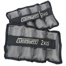 Обтяжувачі EasyFit Metal (фіксована вага) 2х2 кг, код: EF-AWTМ-200 Обтяжувачі EasyFit Metal (фіксована вага) 2х2 кг, код: EF-AWTМ-200