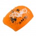 Шапочка для плавання SNS для довгого волосся KW-3ОРН orange flowers, помаранчевий, код: 11342-SNS