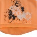 Шапочка для плавання SNS для довгого волосся KW-3ОРН orange flowers, помаранчевий, код: 11342-SNS