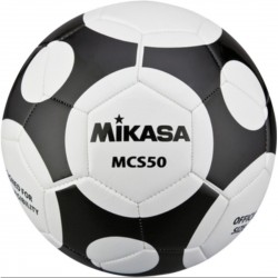 М"яч футбольний Mikasa MCS50-WBK №5, білий-чорний, код: 4907225960682