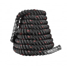 Канат тренувальний для кроссфіта 4Fizjo Battle Rope 15 м, чорний, код: P-5907739312266