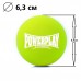 Масажний силіконовий м"яч PowerPlay Silicone Lacrosse Ball 63 мм, зелений, код: PP-4354_Green