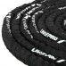 Канат для кросфіту в захисному рукаві Battle Rope LiveUp 15м чорний, код: LP8172-15