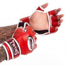 Рукавички для змішаних єдиноборств MMA Twins L червоний, код: GGL-6_LR