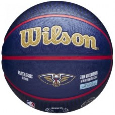 М"яч баскетбольний Wilson NBA Player Icon Outdoor BSKT Zion №7, темно-синій, код: 097512602327