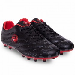Бутси футбольні Owaxx Prima розмір 42 (27,5см), чорний-червоний, код: 20618-2_42BKR
